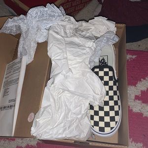 BRAND NEW checkered board vans